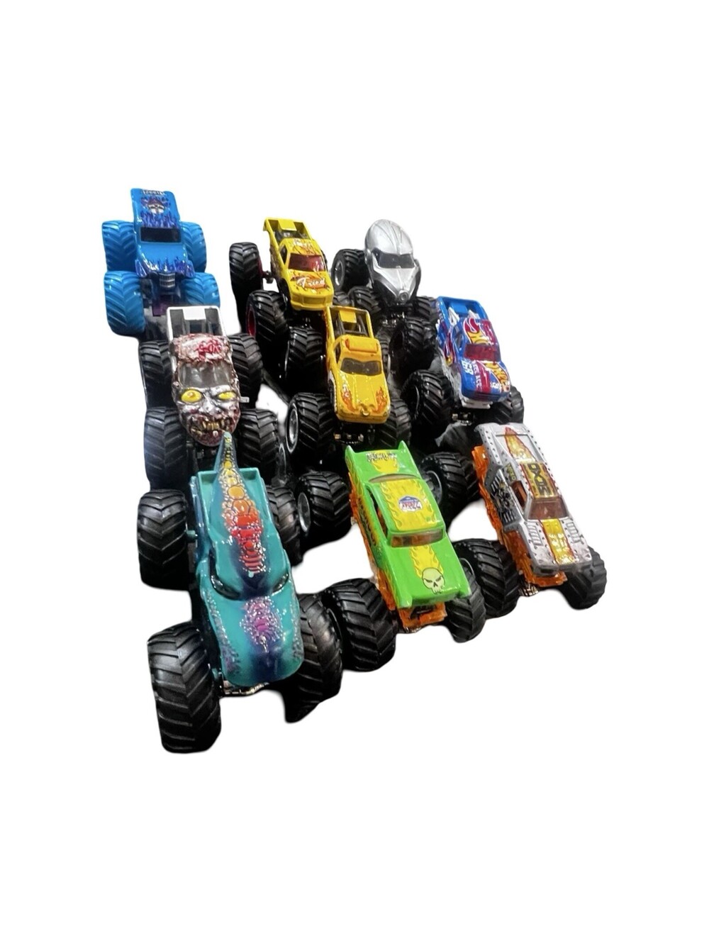 Hot Wheels Monster Trucks 1:64 Diecast 9pc Lot Kids Toys